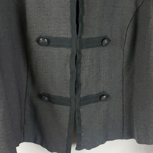 Torrid Women's 4X Grey Military Cropped Jacket - Picture 3 of 16